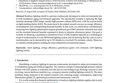 The Environmental and Economic Impact of Advanced Smart Roadway Lighting Controls